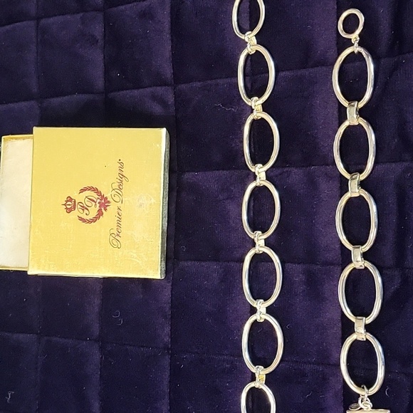 Elegant Silver Chain Necklace and Bracelet Set Premier Designs-Gilford - Picture 6 of 14